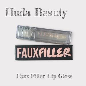 HUDA BEAUTY Faux Filler Lip Gloss - Soft Pink